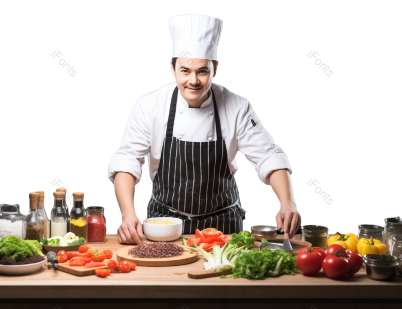 餐厅图片,厨师元素,餐饮PNG,美食免抠素材